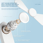 Portable Handheld Fan with 1200mAh Battery, Flashlight, Hook, 3-Speed Adjustable for Travel Outdoor Camping