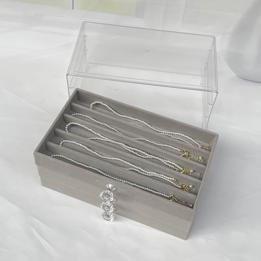 Многоуровневая шкатулка для украшений с ящиком, большой вместимости, органайзер для дома
