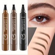 Women's Waterproof Eyebrow Pencil with 4 Micro-Sculpting Tips in 5 Colors