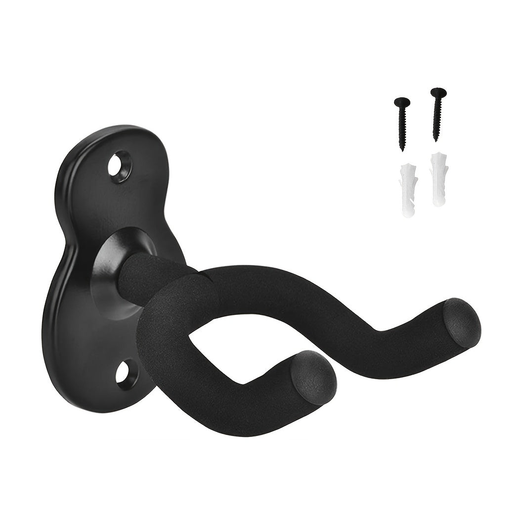 Colgador de pared para guitarra de acero en negro o bronce para guitarra acústica, eléctrica, clásica, bajo, ukelele, mandolina
