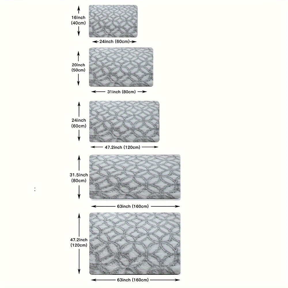 Alfombra de área con patrón de monedas de cobre suave y esponjosa, alfombra de poliéster antideslizante para sala de estar y dormitorio