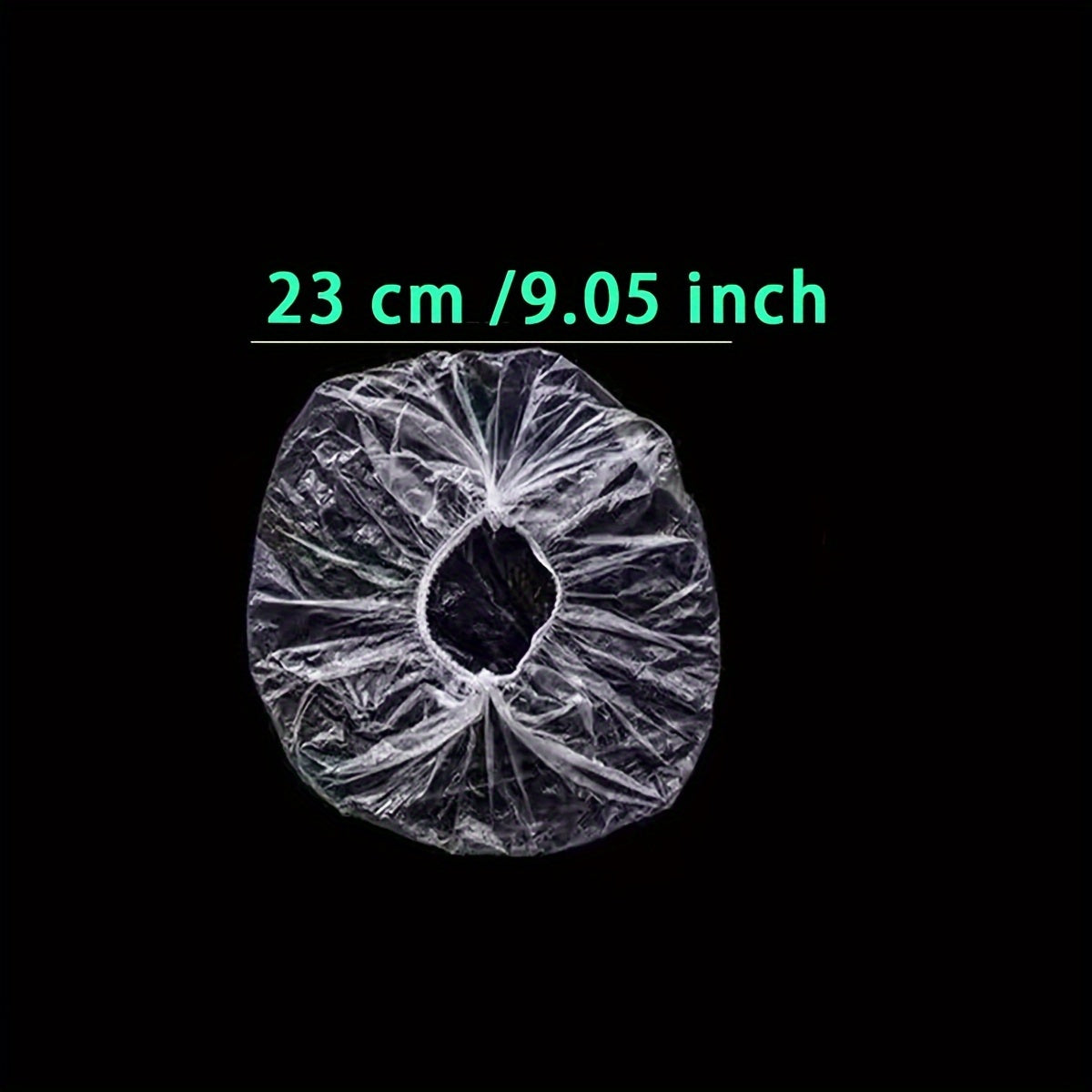 100Pcs Clear Plastic Shower Caps Waterproof Bath Caps Travel Hair Care