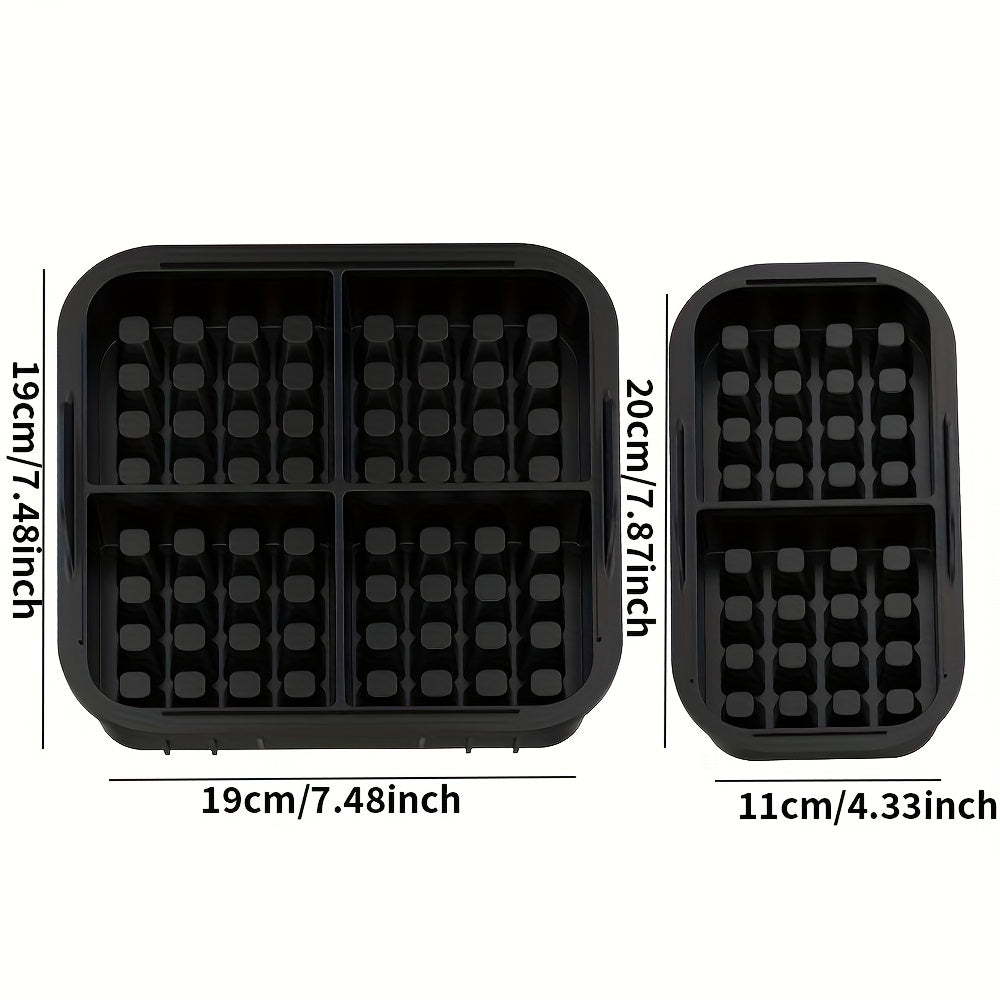 2pcs Large Small Waffle Fry Maker Silicone Molds for Air Fryer