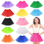 Women’s Neon Running Tutu Skirt with 3 Layers for Parties Halloween Polyester