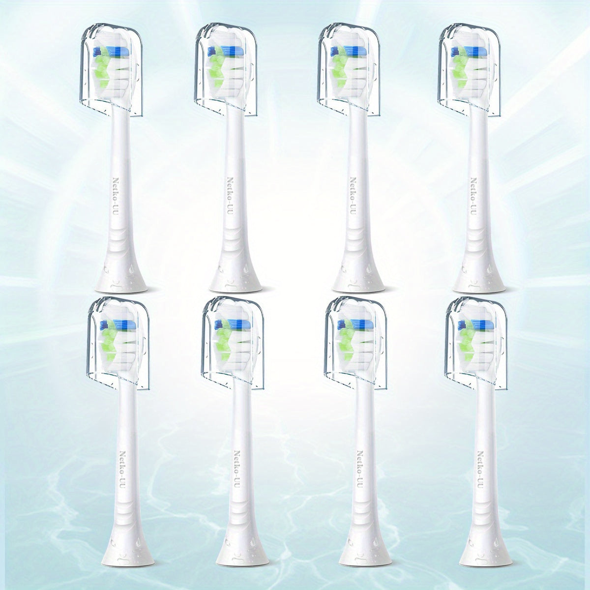 cabezales de cepillos de dientes de repuesto para cepillos de dientes eléctricos, compatibles, blanco