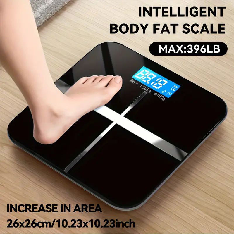2025 Super Digital Font Weight Scale Electronic Scale, 179.62 KG Bathroom Scale with High Precision Body Weighing, LCD HD Display, Temperature Display Switchable KG and Pounds, 10 Perfect