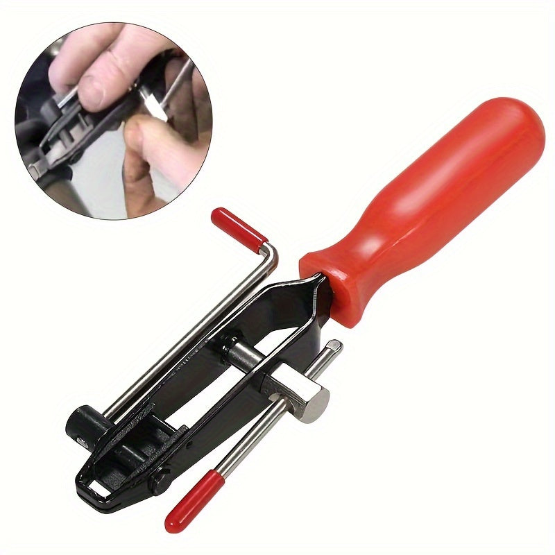 Juego de 2 pinzas para abrazaderas de juntas CV para vehículos, rojo, herramienta automotriz