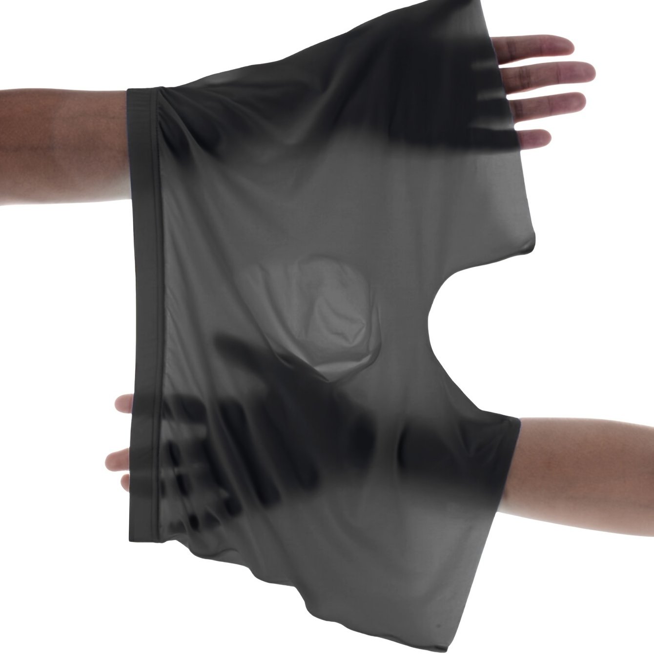 Pack de 3 bóxers semi-translúcidos para hombre de algodón-poliéster transpirable con elastano