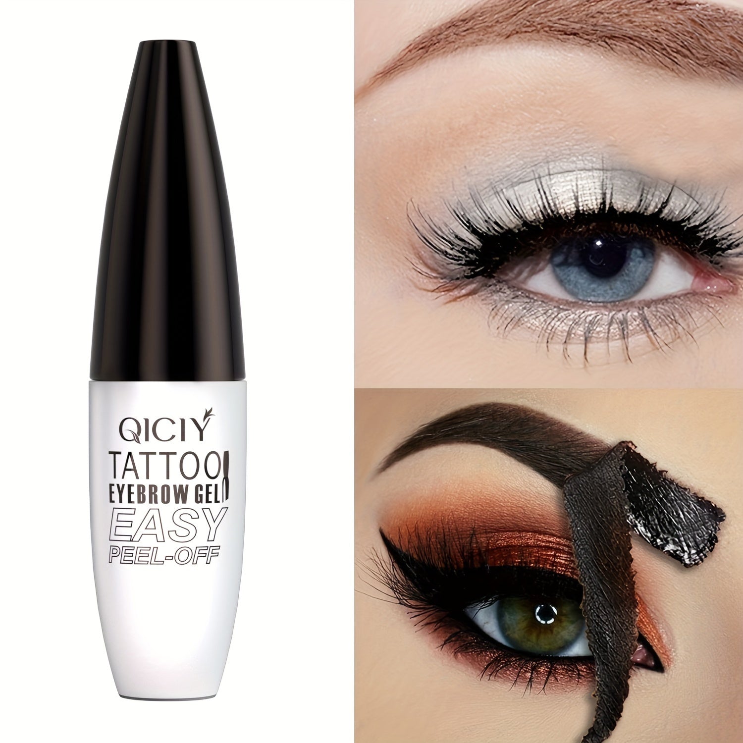 Eyebrow Gel Waterproof Long-Lasting Natural 3D Brown Shades for Eyebrow Makeup