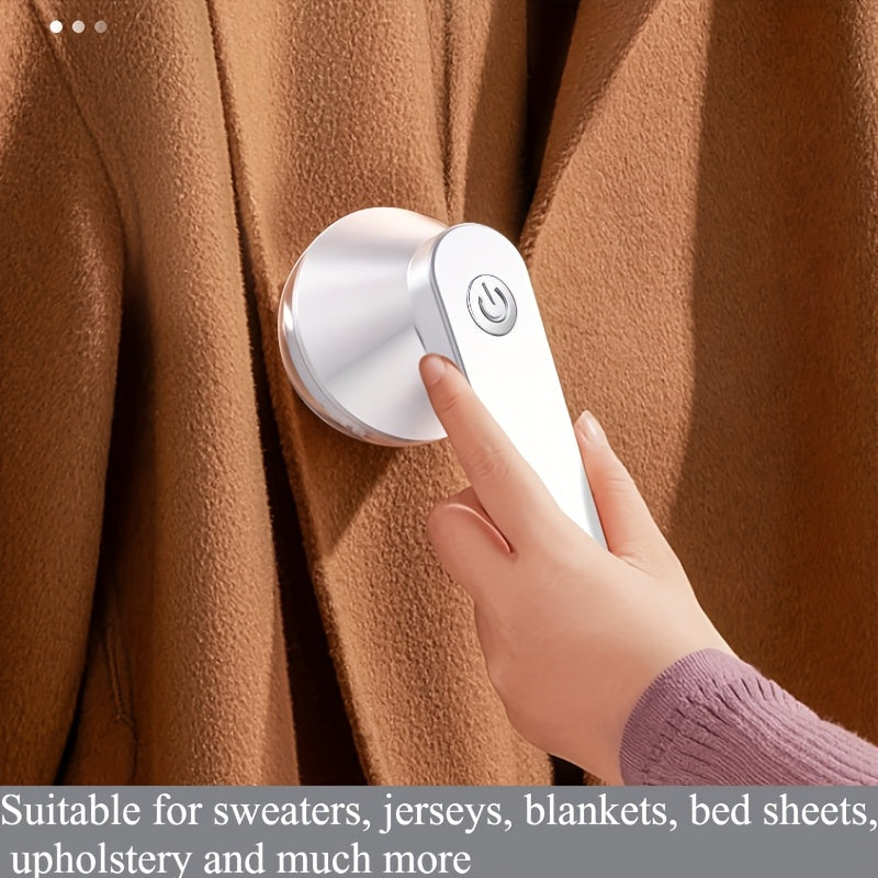 USB Rechargeable Fabric Shaver with Stainless Steel Mesh for Lint and Pilling Removal