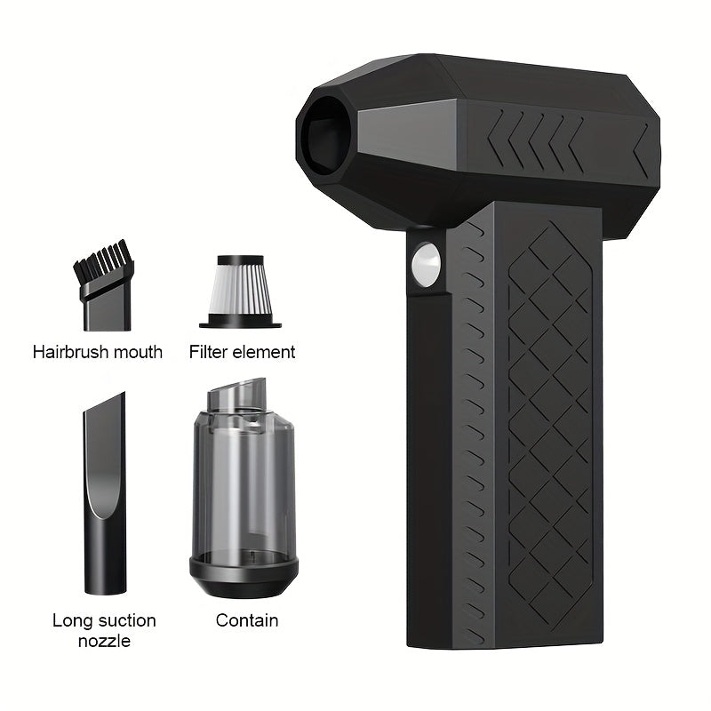 150000 RPM Cordless Handheld Vacuum Cleaner with Brushless Motor and LED Light