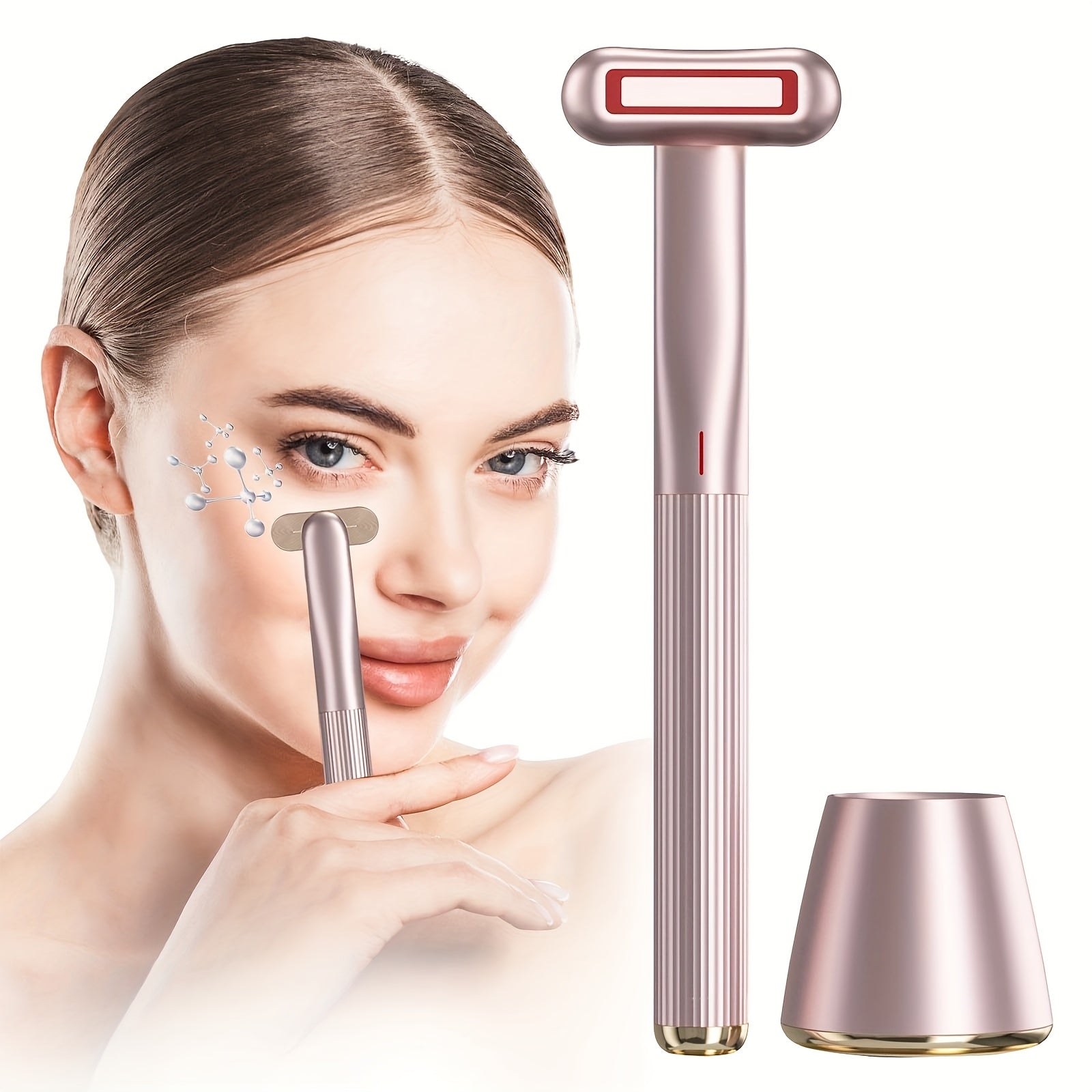 Facial Beauty Eye Device with Massager for Home Skincare Rechargeable Lithium Battery