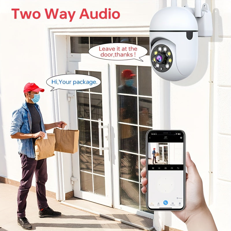 Wireless Security Camera 2MP with 2.4G WiFi Auto Tracking Night Vision Two-Way Audio