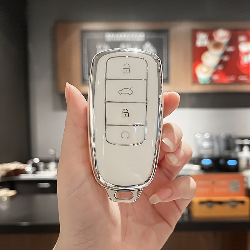 Premium TPU Key Fob Cover Case for Cars Scratch-Resistant Keychain Accessory