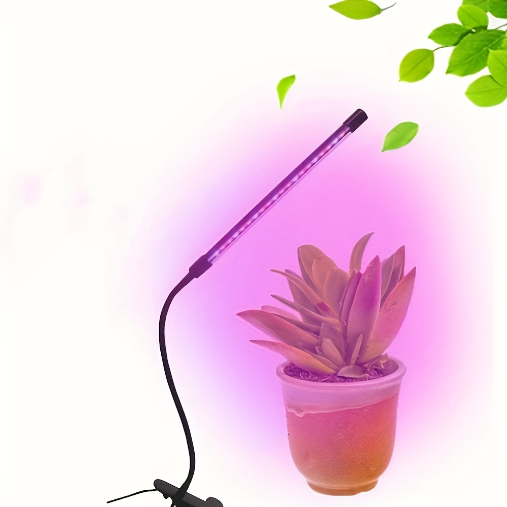 Red and Blue LED Plant Grow Light with USB, Adjustable 1-5 Heads for Indoor Plants and Greenhouse