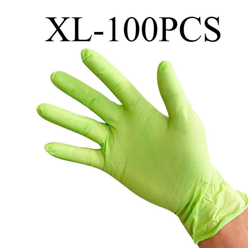 Green Nitrile Gloves Disposable Pack of 30 50 or 100 for Food Cleaning and DIY