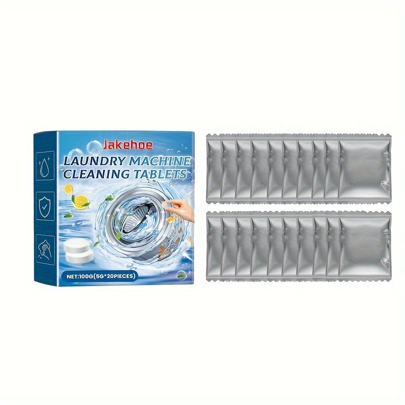 Yuqori samarali old tomon yuklovchi kir yuvish mashinalari uchun chuqur tozalash planshetlari, dog'lar va hidlarni olib tashlash