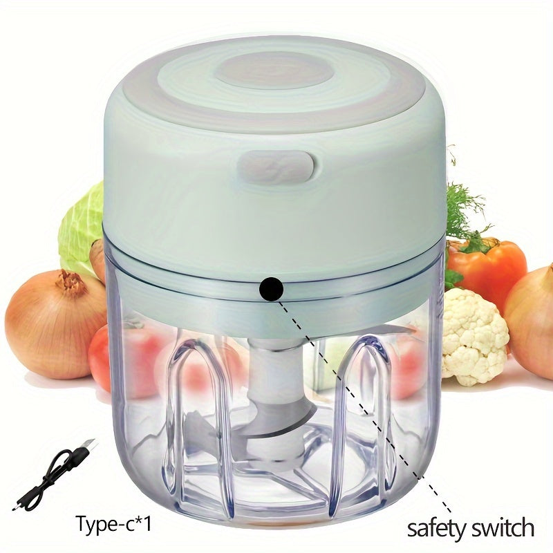 Мини USB Беспроводной Электрический Чесночный Мялка 100/250 мл с 3 Скоростями из Нержавеющей Стали