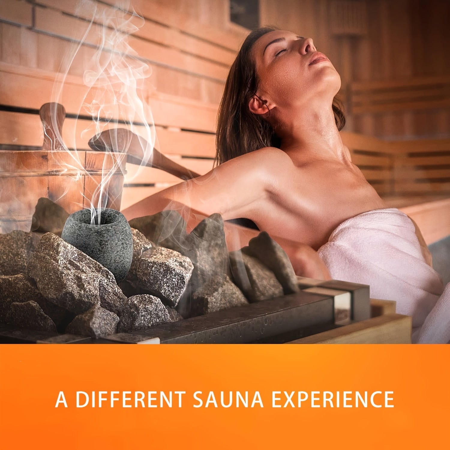 Round Granite Sauna Aromatherapy Stone Cup for Spa and Sauna Room