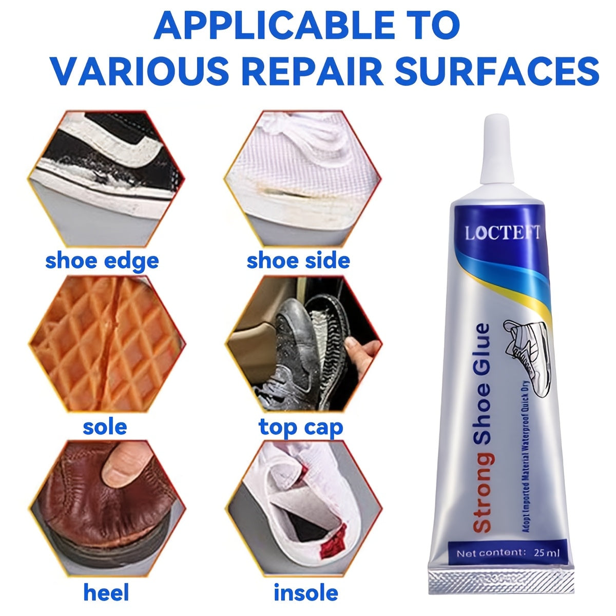 25ml Waterproof Shoe Repair Glue for Leather and Sports Shoes