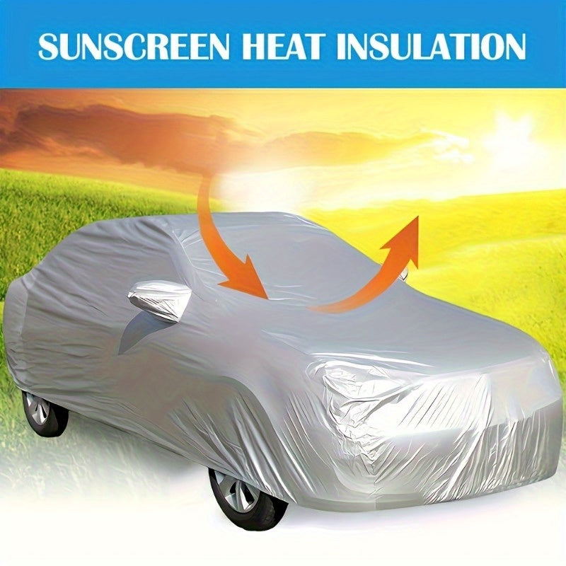 Universal Waterproof Car Cover PEVA All-Season Dustproof UV Resistant Snow