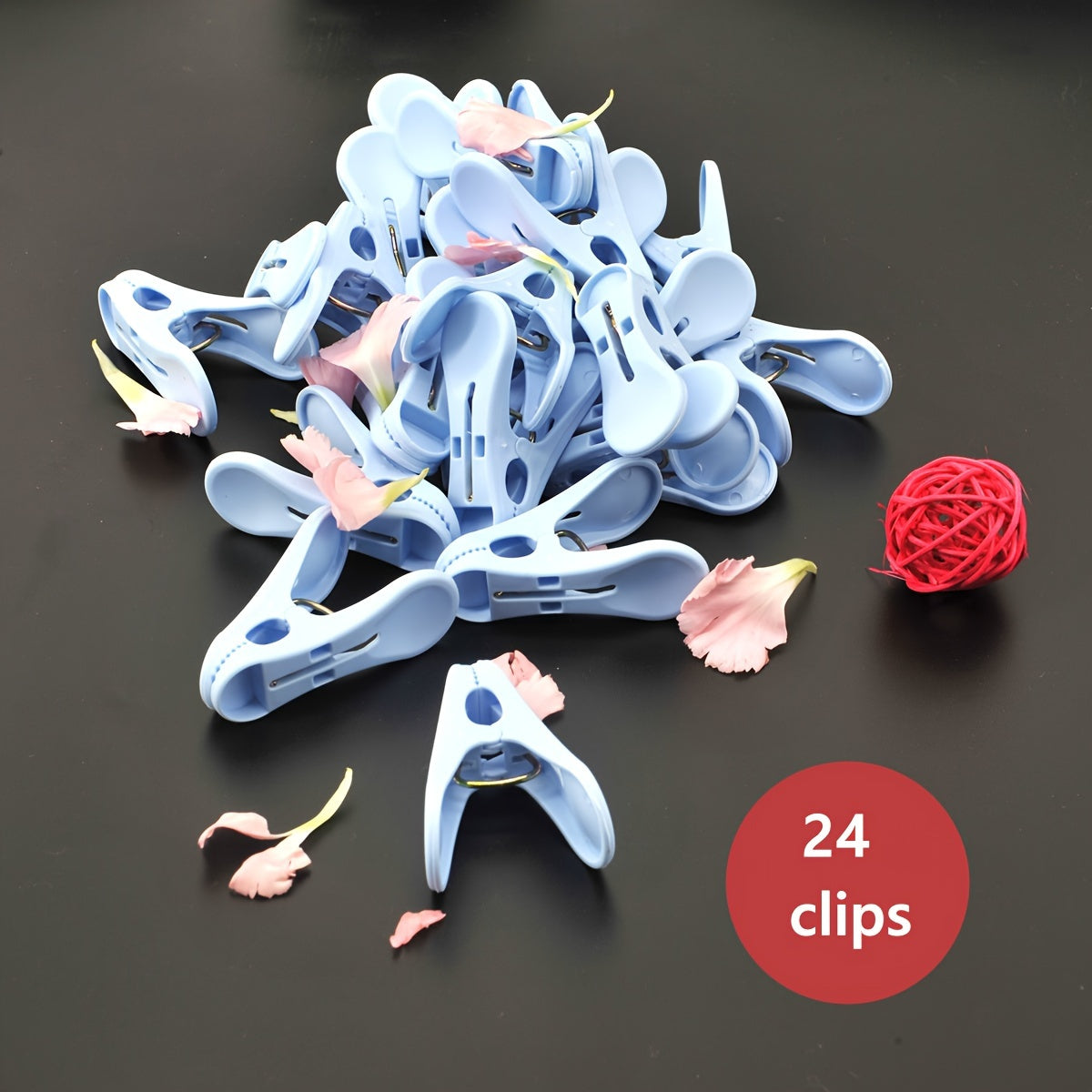 24 Pieces Windproof Clothespins Durable Clothes Socks Sheet Hangers Drying