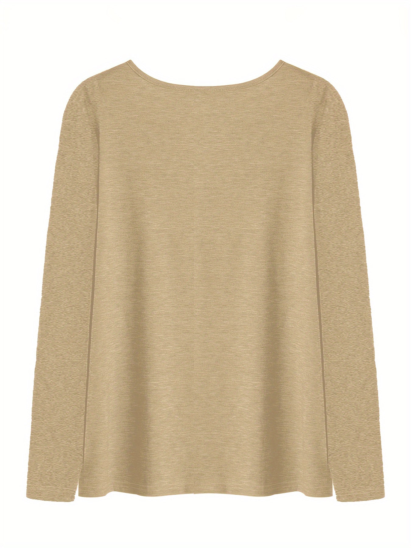 Plus Size Women’s Dragonfly Print V-Neck Long Sleeve T-Shirt for Spring Fall