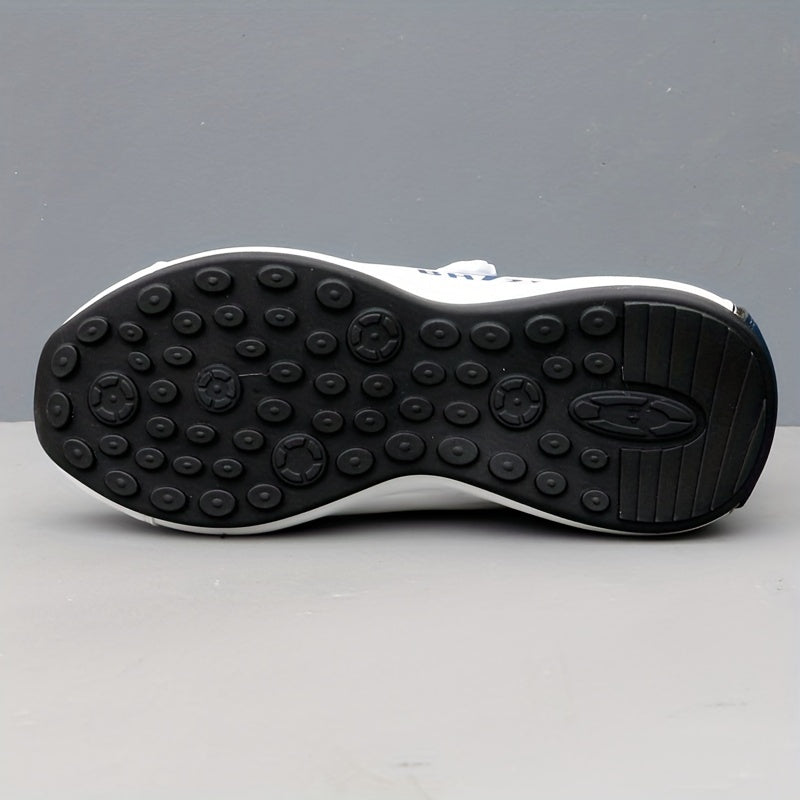 Men's Breathable Lace-Up Athletic Sneakers for Outdoor Running and Casual Wear