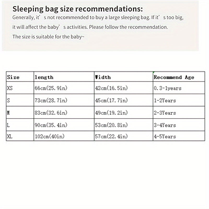 Children's Winter Sleeping Bag Three-Layer Split Leg for Fall and Winter