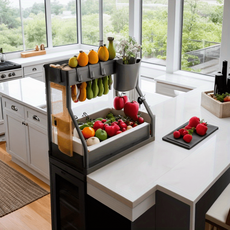 Анти-опрокидывающаяся стойка для бутылок и банок для кухонных столешниц, безопасна для посудомоечной машины, многофункциональный органайзер