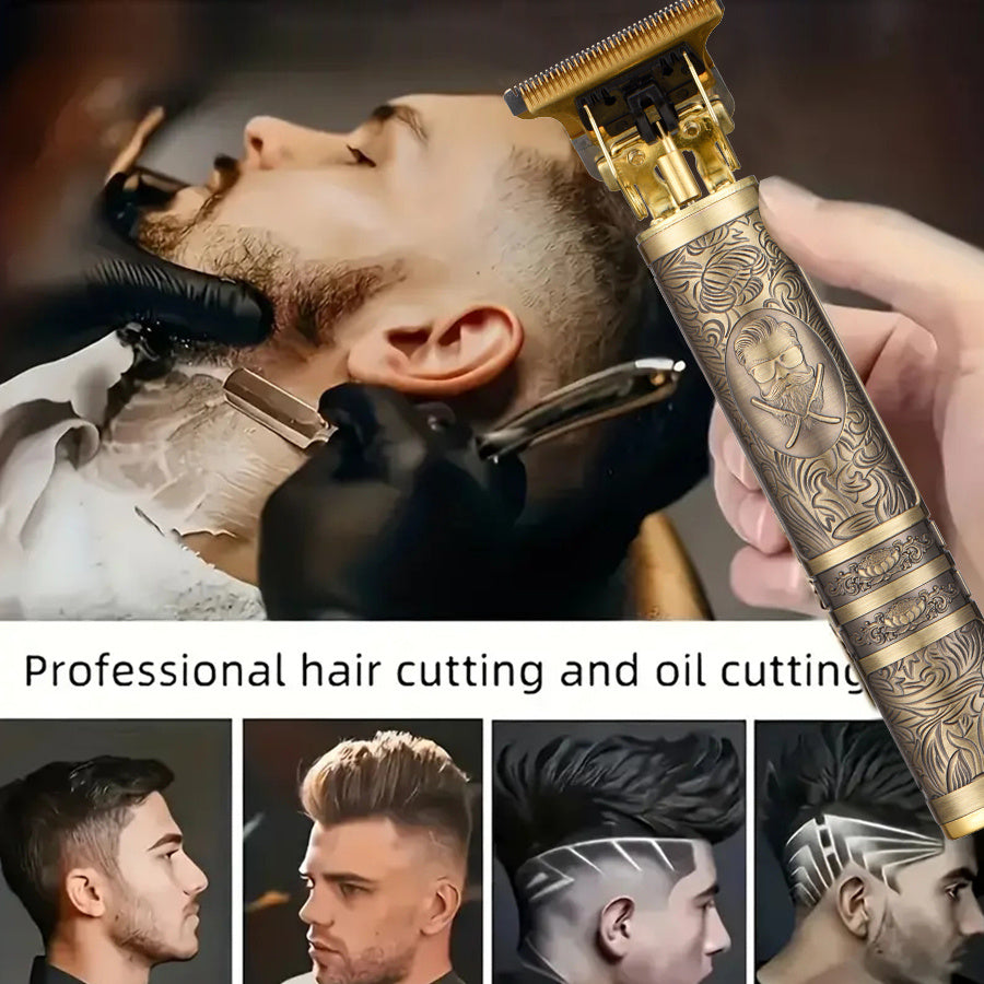 Электрический триммер и машинка для стрижки волос для мужчин, аккумуляторный, беспроводной, профессиональный уход
