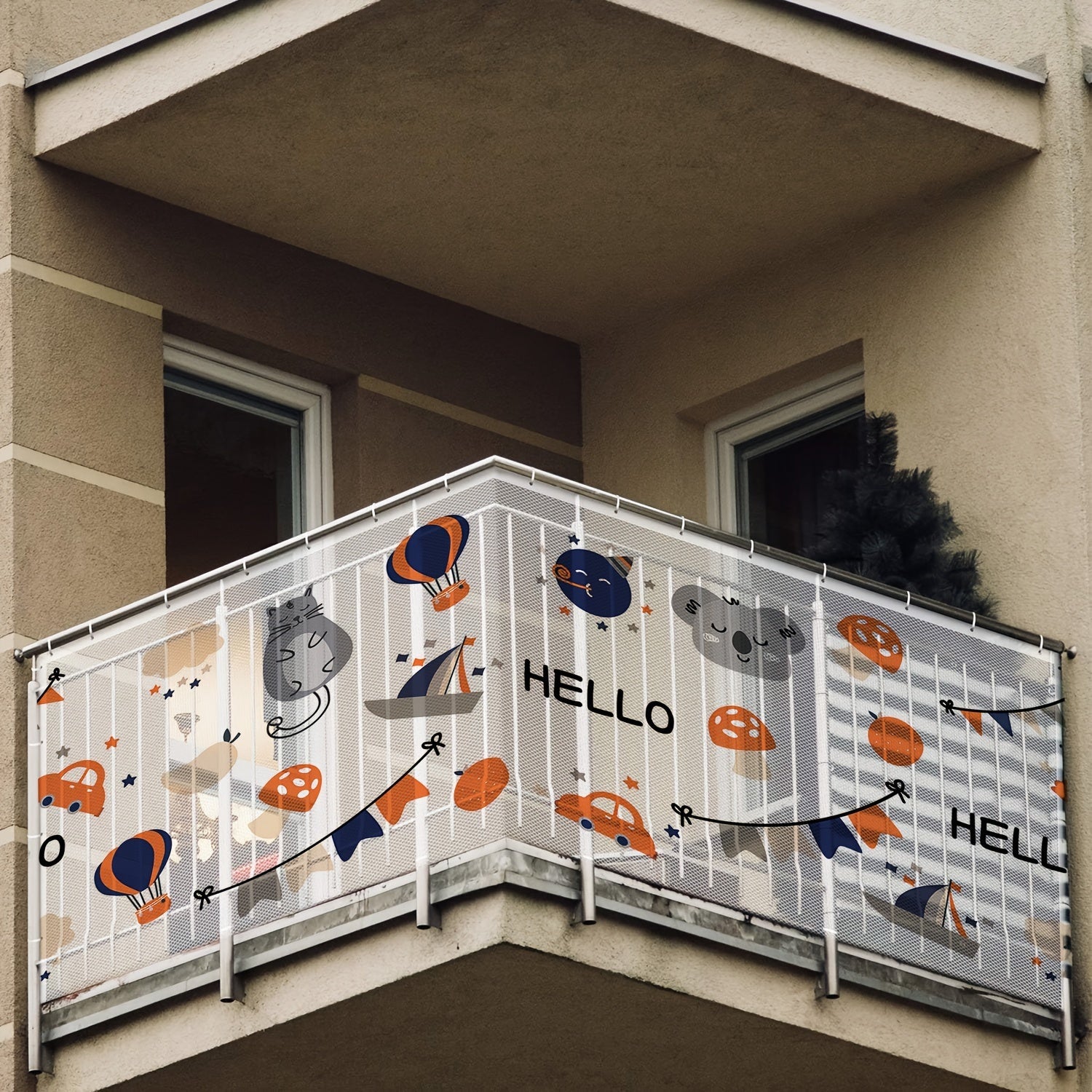 Kids Safety Net Set for Stairs and Balconies Childproof Guard Mesh for Children Ages 3 to 6