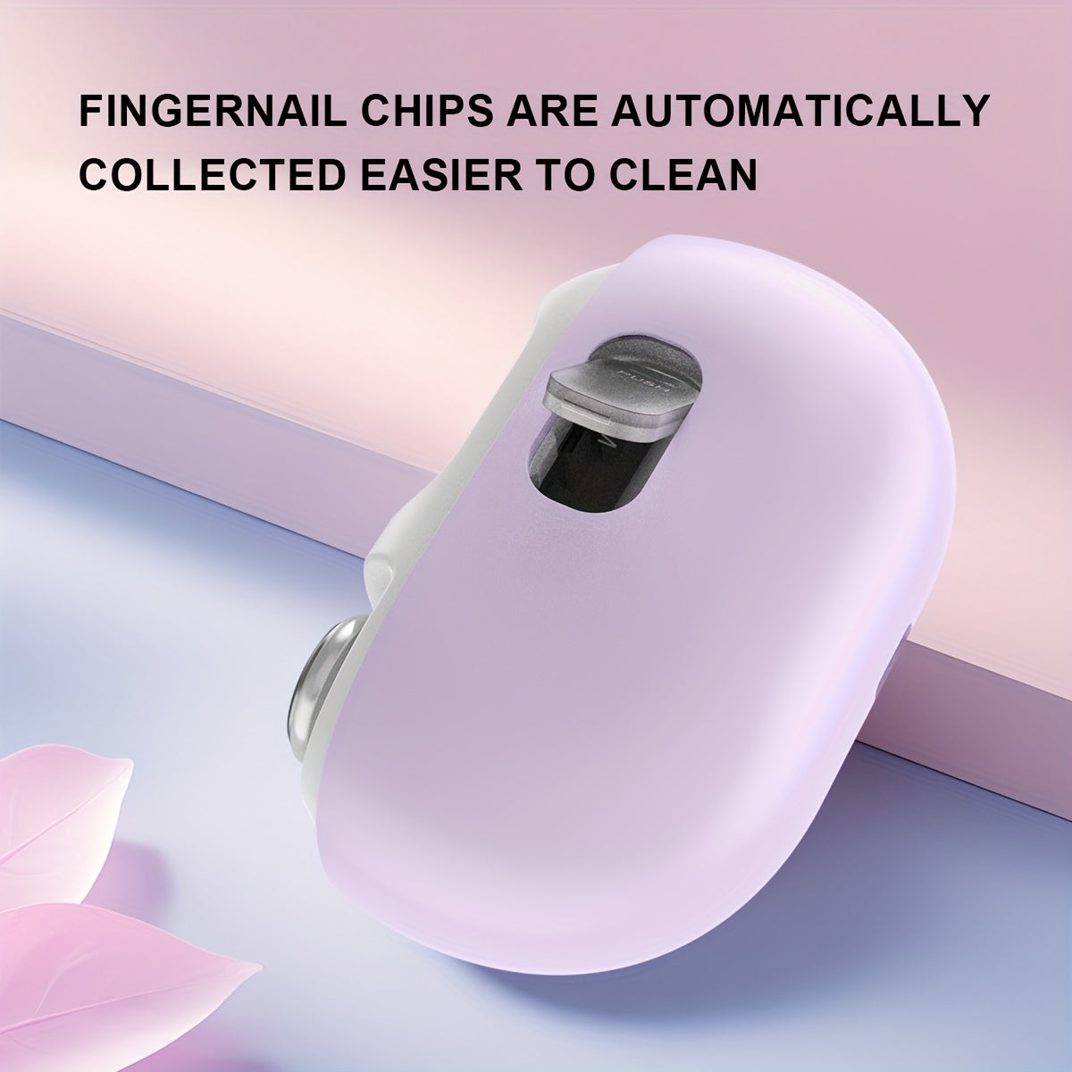 Electric Nail Clipper for Hands and Feet USB Rechargeable with 36V 500mAh Lithium Battery
