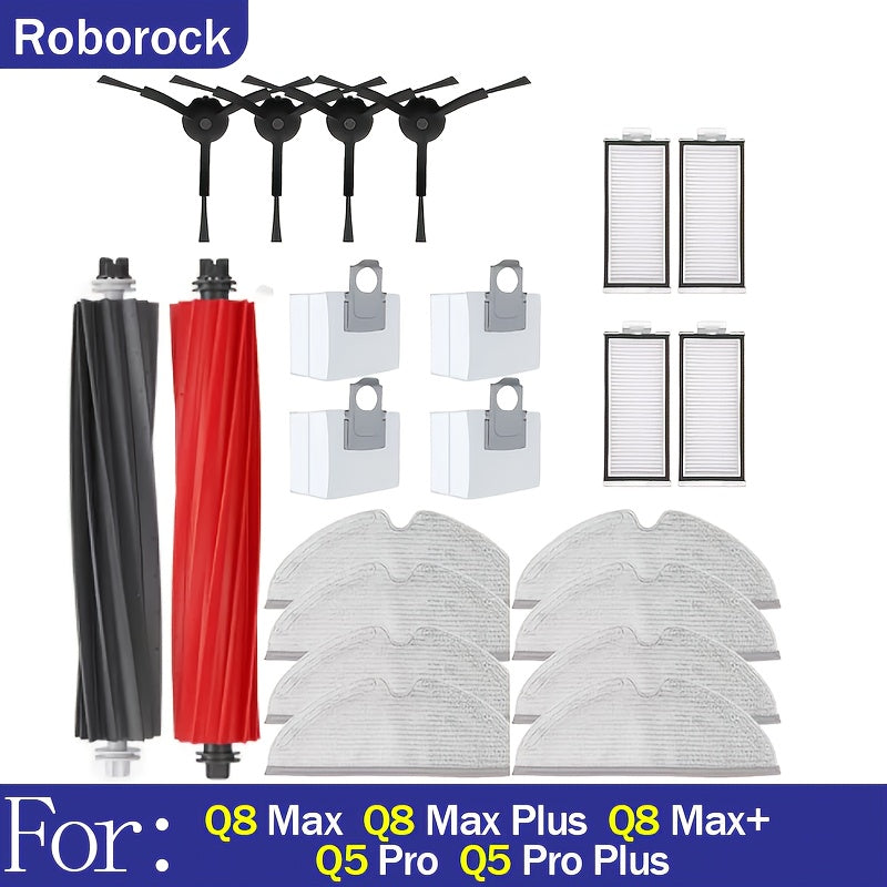 Roborock Replacement Parts Side Brush HEPA Filter Mop Dust Bag for Roborock Q8 Max Plus