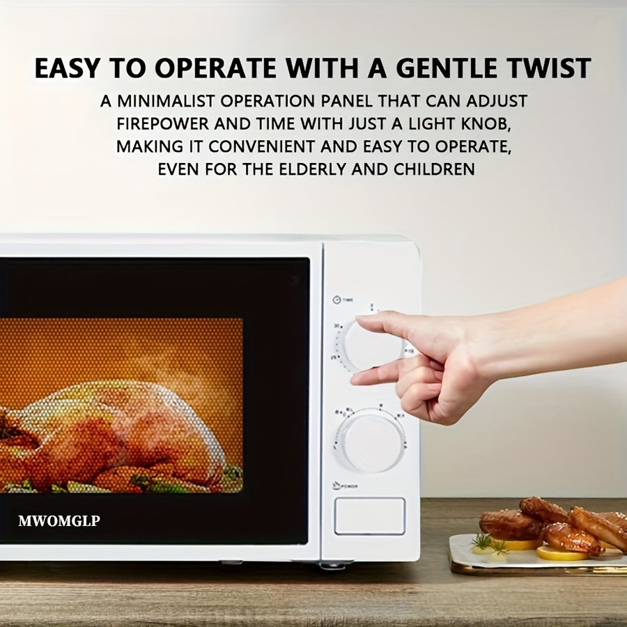 Small microwave oven 700W with knob timer for defrosting food