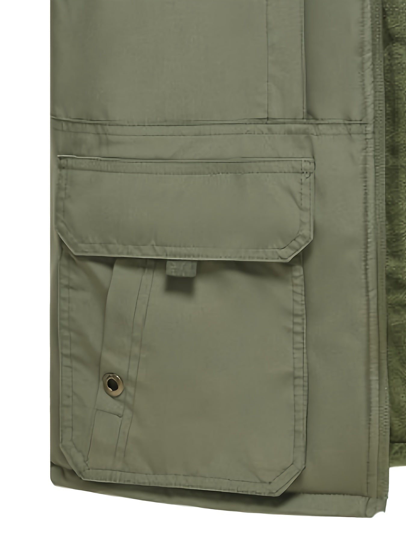 Men's Plus Size Fleece-Lined Vest with Stand Collar for Fall Winter Casual Business