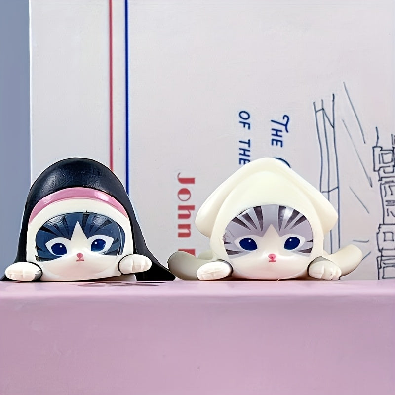 Lucky Cat Doll Surprise Box Decorative Figurine for Office Home Decor and Gifts