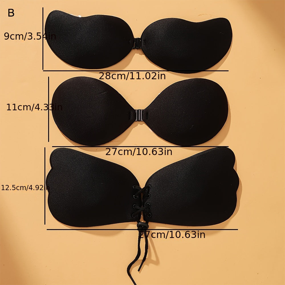 Women’s Adhesive Strapless Backless Bras Reusable Gather Effect Comfortable Lingerie