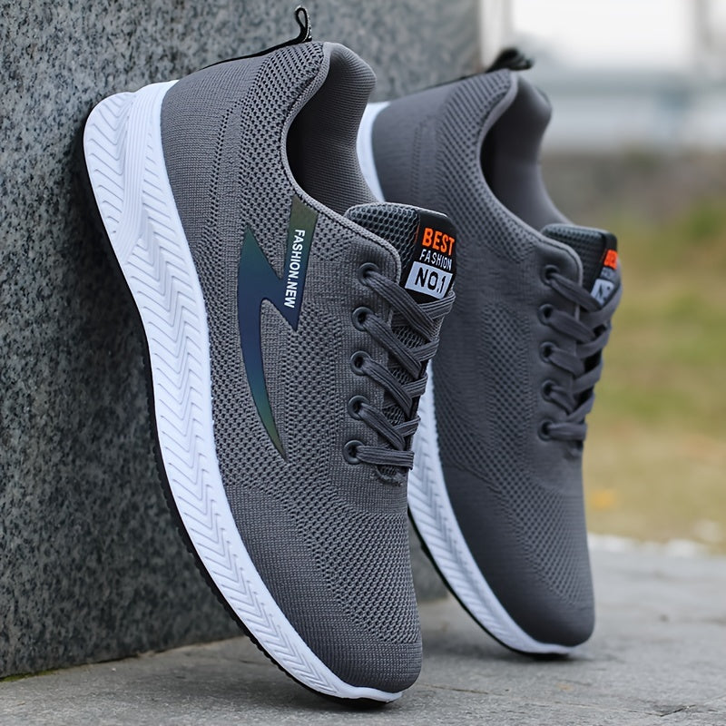 Erkaklar uchun nafas oladigan to'rli krossovkalar, barcha mavsumlarga mos zamonaviy yugurish poyabzallari, yengil, sirpanmaydigan tasodifiy poyabzal. Past bo'yli, mato ustki qismi, kauchuk taglikka ega ko'p funksiyali sport poyabzallari.