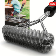 Stainless Steel Grill Brush 38cm Reusable Wire Scraper BBQ Cleaning Tool