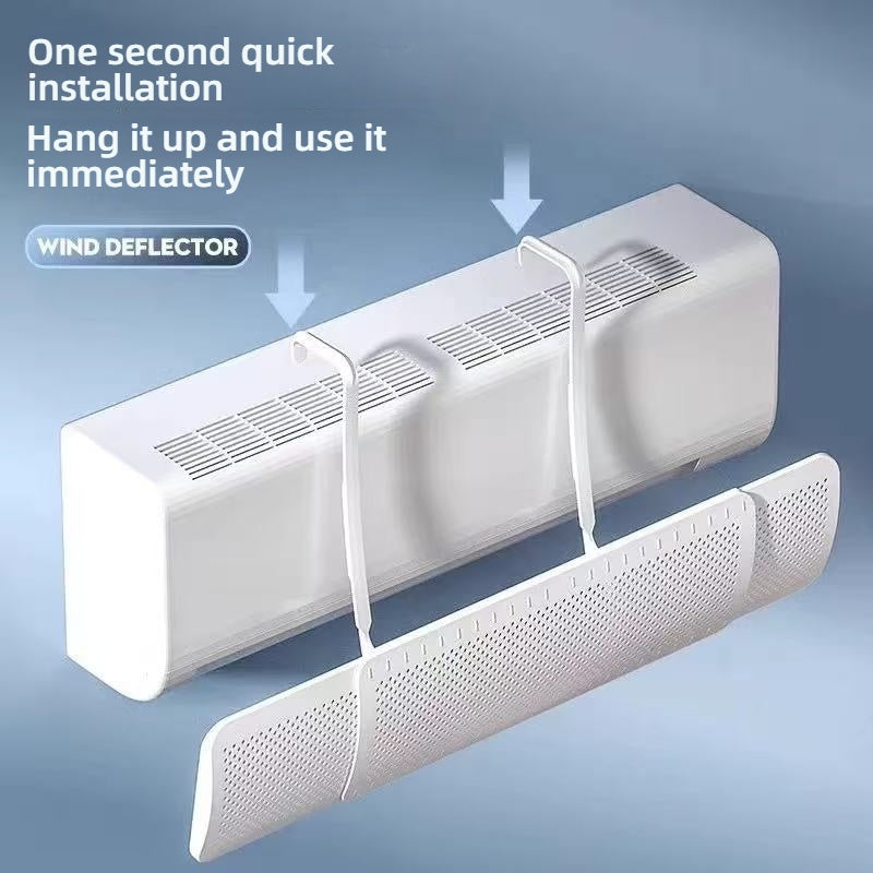 Adjustable Plastic Air Conditioner Vent Deflector for Directional Cooling Home Office Shop