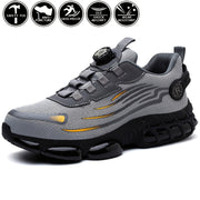 Unisex Safety Shoes Steel Toe Anti-Slip Shock Absorption Wear-Resistant Outdoor Casual Low Top