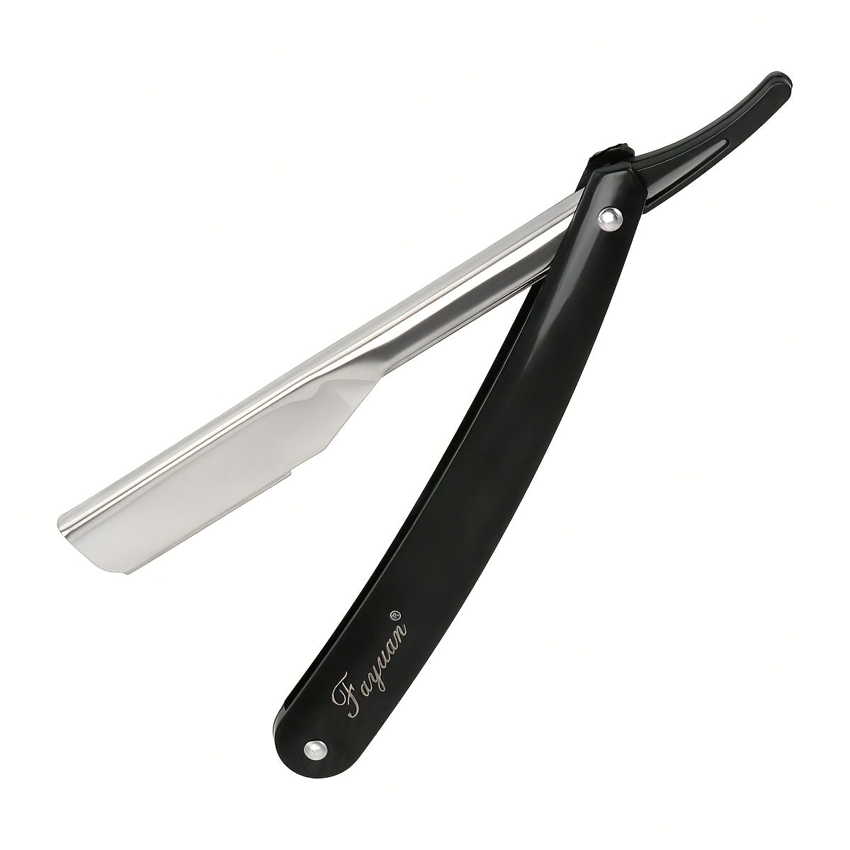 Мужской черный складной бритва с лезвием из нержавеющей стали для точного ухода