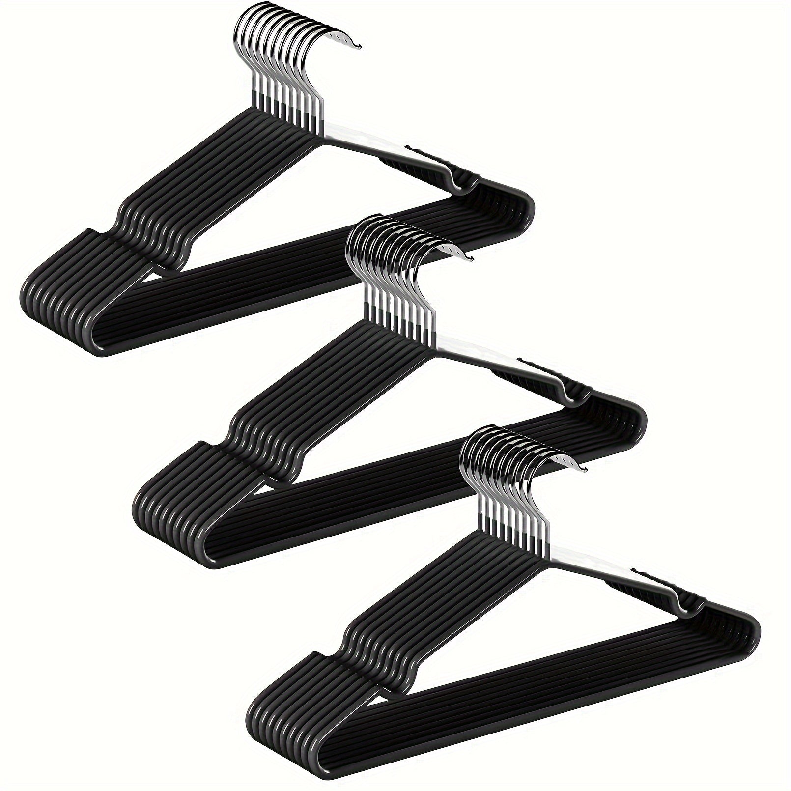 Heavy-Duty Non-Slip Metal Clothes Hangers Set of 30 for Home and Retail Use