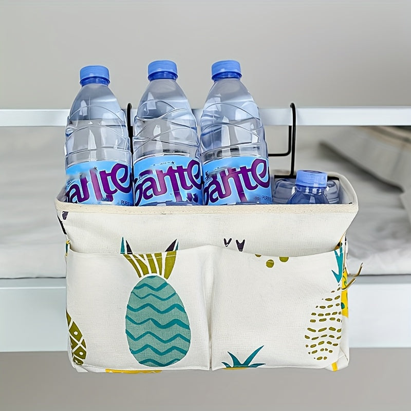 Multifunctional Dorm Room Storage Organizer Hangable Basket Bedside Storage Bag