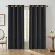 Blackout Curtain with Iron Rings Indoor Use 180g Dark Fabric