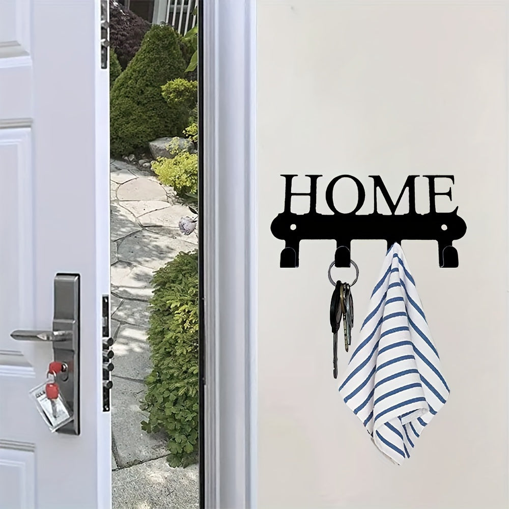 Gancho de pared de metal para llaves, ropa y sombreros, resistente a la oxidación, montaje en pared, decoración para el hogar