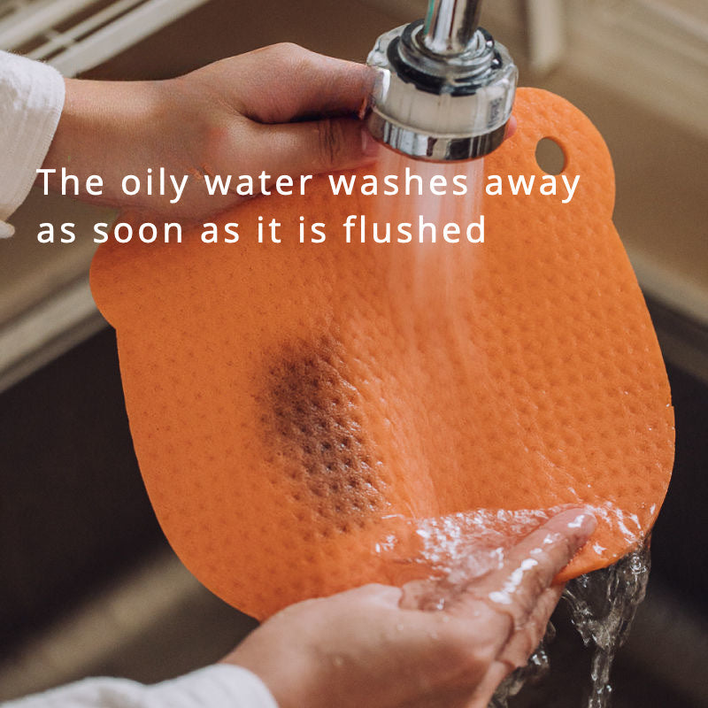 Set of 3 Wood Pulp Fiber Cleaning Sponges for Mirrors Glass and Surfaces