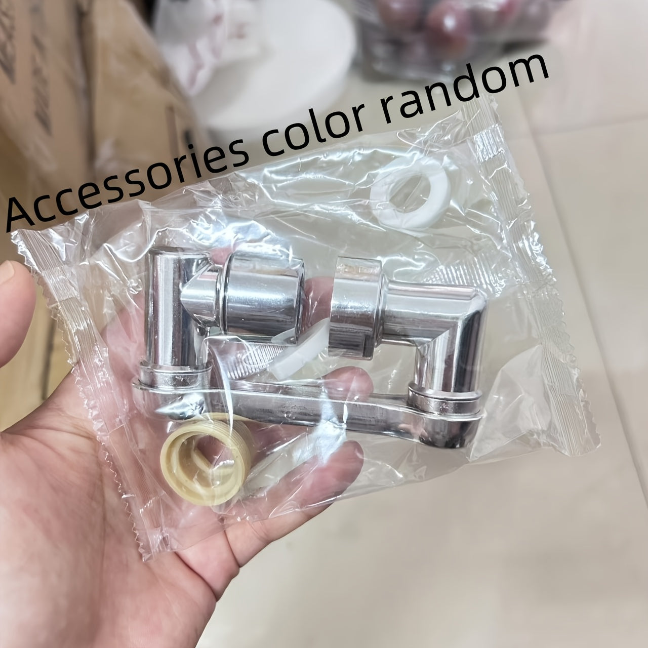 1080° Swivel Folding Kitchen and Bathroom Faucet with Dual Handles Adjustable Cold Water Polished Finish