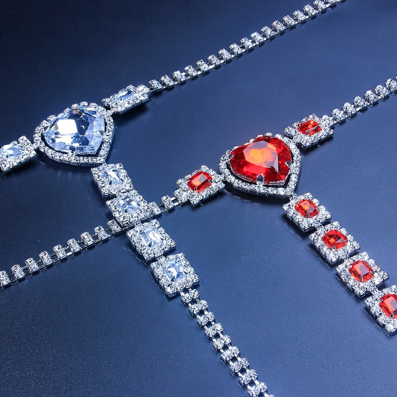 Популярная Т-образная цепочка для тела с стразами и блестящими трусиками для любителей сексуальной моды